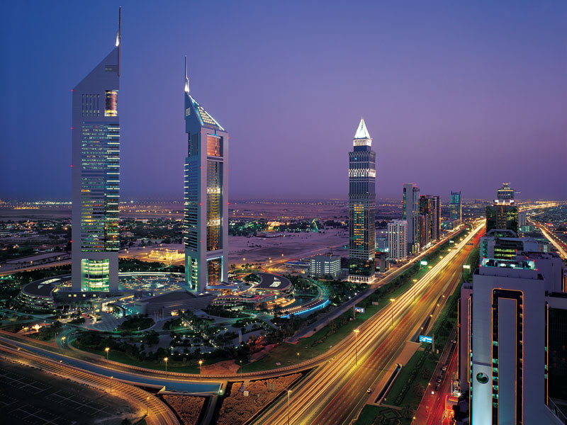 dubai city skyline. city