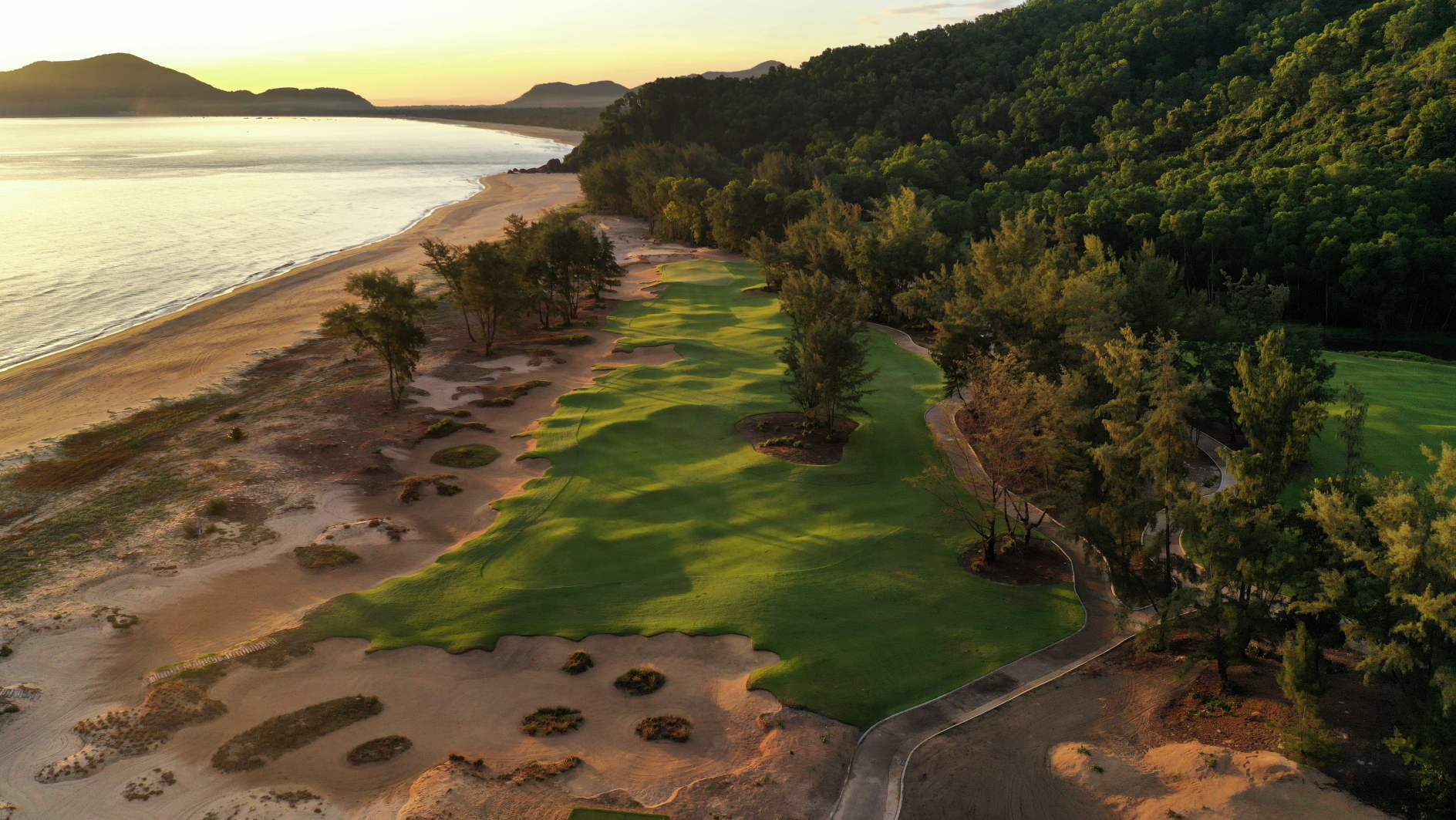 Memorable hole at Laguna Golf Lang Co, one of Vietnam’s leading clubs and the only Sir Nick Faldo-designed course in Asia to be bestowed with “signature” status. Click to enlarge.