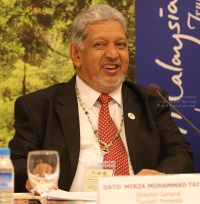 Dato Mirza Mohammad Taiyab, Director General, Tourism Malaysia at ATF 2015 in Myanmar