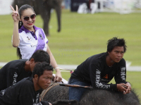 Pictures from 2012 King's Cup Elephant Polo in Hua Hin Thailand, taken 15 September 2012.
