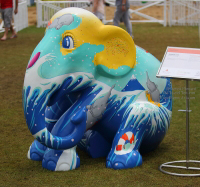 Pictures from 2014 King's Cup Elephant Polo in Bangkok, Thailand.