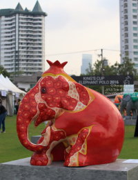 Pictures from 2016 King's Cup Elephant Polo in Bangkok, Thailand.