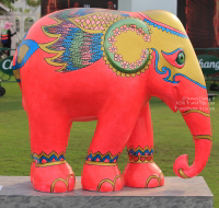 Pictures from 2016 King's Cup Elephant Polo in Bangkok, Thailand.