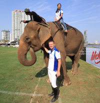 Pictures from 2016 King's Cup Elephant Polo in Bangkok, Thailand.