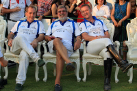 William (Bill) E. Heinecke (center) at the King' Cup Elephant Polo 2016 in Bangkok, Thailand. See more pictures from the King's Cup Elephant Polo at: https://www.asiatraveltips.com/PicturesofElephantPolo2016.shtml