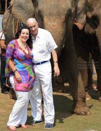 Pictures from 2016 King's Cup Elephant Polo in Bangkok, Thailand.