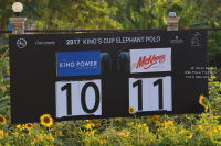 Pictures from 2017 King's Cup Elephant Polo in Bangkok, Thailand.