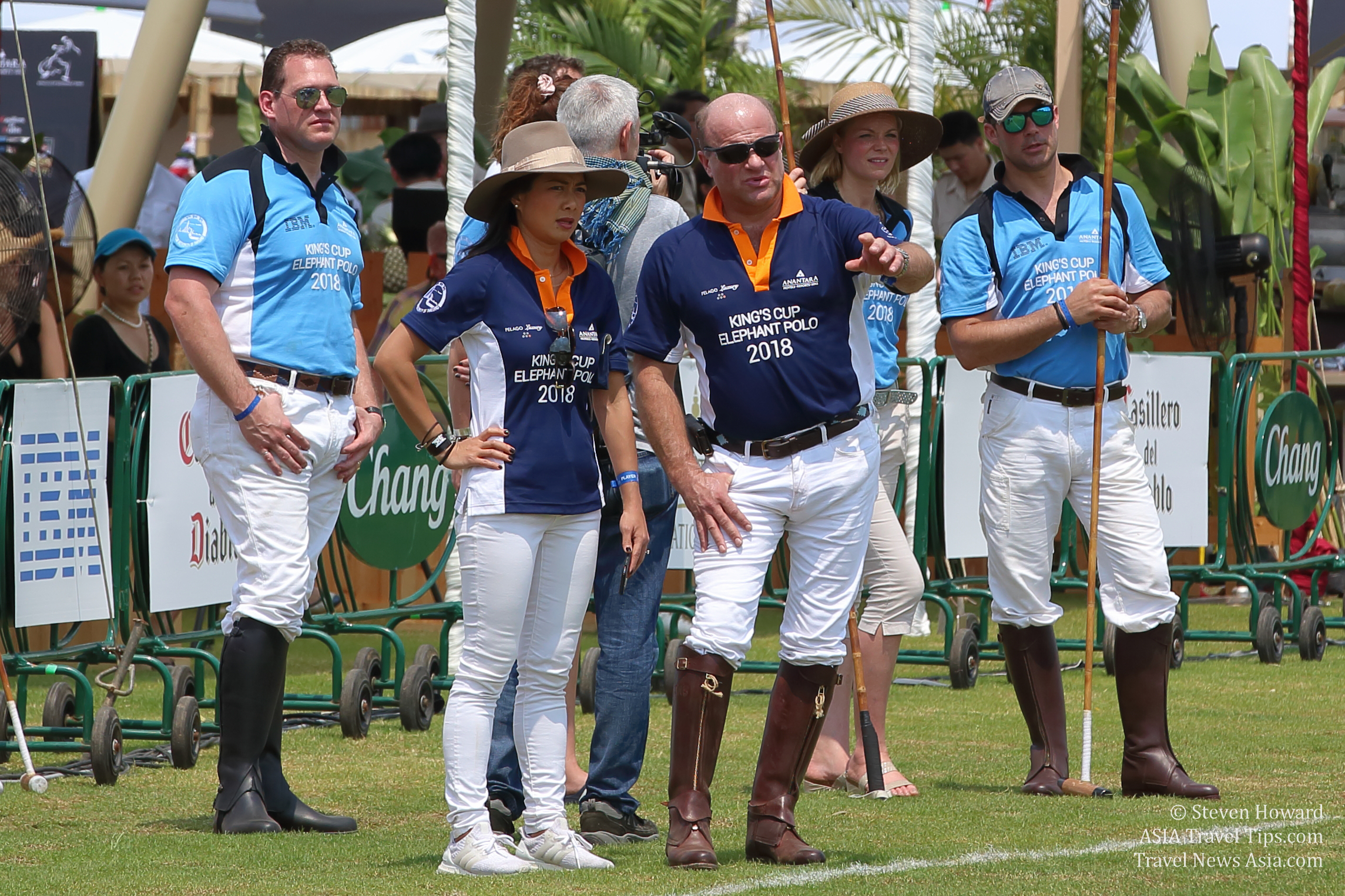 Pictures from 2018 King's Cup Elephant Polo in Bangkok, Thailand.