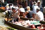 Pictures of the Floating Market near Bangkok