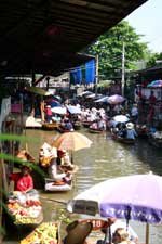 Pictures of the Floating Market near Bangkok