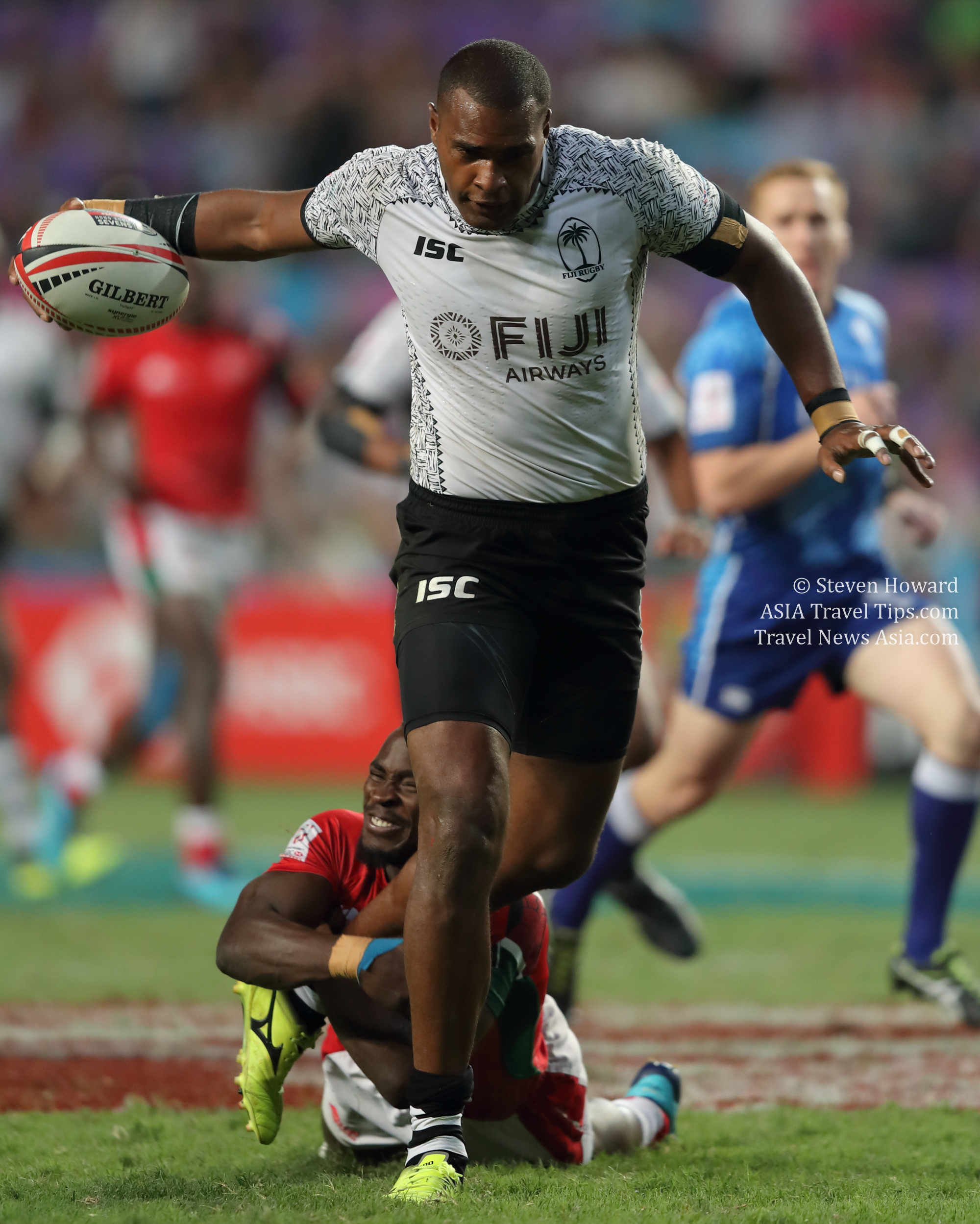 Can Fiji win five Hong Kong Sevens tournaments in a row?! Action from last year's Fiji vs Kenya Final at the Cathay Pacific / HSBC Hong Kong Sevens. Picture by Steven Howard of TravelNewsAsia.com Click to enlarge.