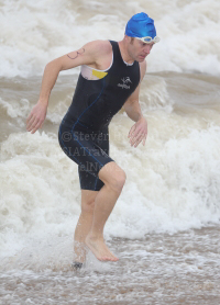 Massimo Cigana from Italy Prepares to Win Laguna Lang Co Vietnam Airlines 2013 Triathlon