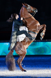 Clemence Faivre performing at the Longines Hong Kong Masters in 2013