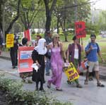 Pictures of the Bangkok Peace Rally demonstrating against military action against Iraq - 15 February, 2003 