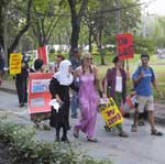 Pictures of the Bangkok Peace Rally demonstrating against military action against Iraq - 15 February, 2003 