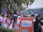 Pictures of the Bangkok Peace Rally demonstrating against military action against Iraq - 15 February, 2003