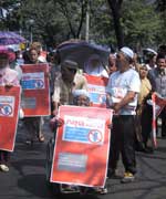 Pictures of the Bangkok Peace Rally demonstrating against military action against Iraq - 15 February, 2003