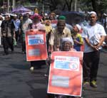 Pictures of the Bangkok Peace Rally demonstrating against military action against Iraq - 15 February, 2003