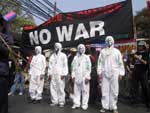 Pictures of the Bangkok Peace Rally demonstrating against military action against Iraq - 15 February, 2003