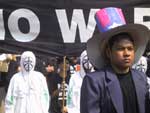 Pictures of the Bangkok Peace Rally demonstrating against military action against Iraq - 15 February, 2003