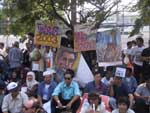 Pictures of the Bangkok Peace Rally demonstrating against military action against Iraq - 15 February, 2003