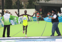 Julius Maisei of Kenya Winning Standard Chartered 2013 Hong Kong Marathon