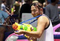 Pictures of Songkran 2012, taken on Friday, 13 April 2012, on Silom Road in Bangkok.