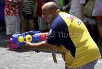 Pictures of Songkran 2012, taken on Friday, 13 April 2012, on Silom Road in Bangkok.