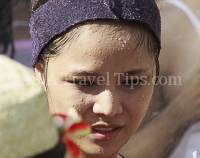 Pictures of Songkran 2012, taken on Friday, 13 April 2012, on Silom Road in Bangkok.