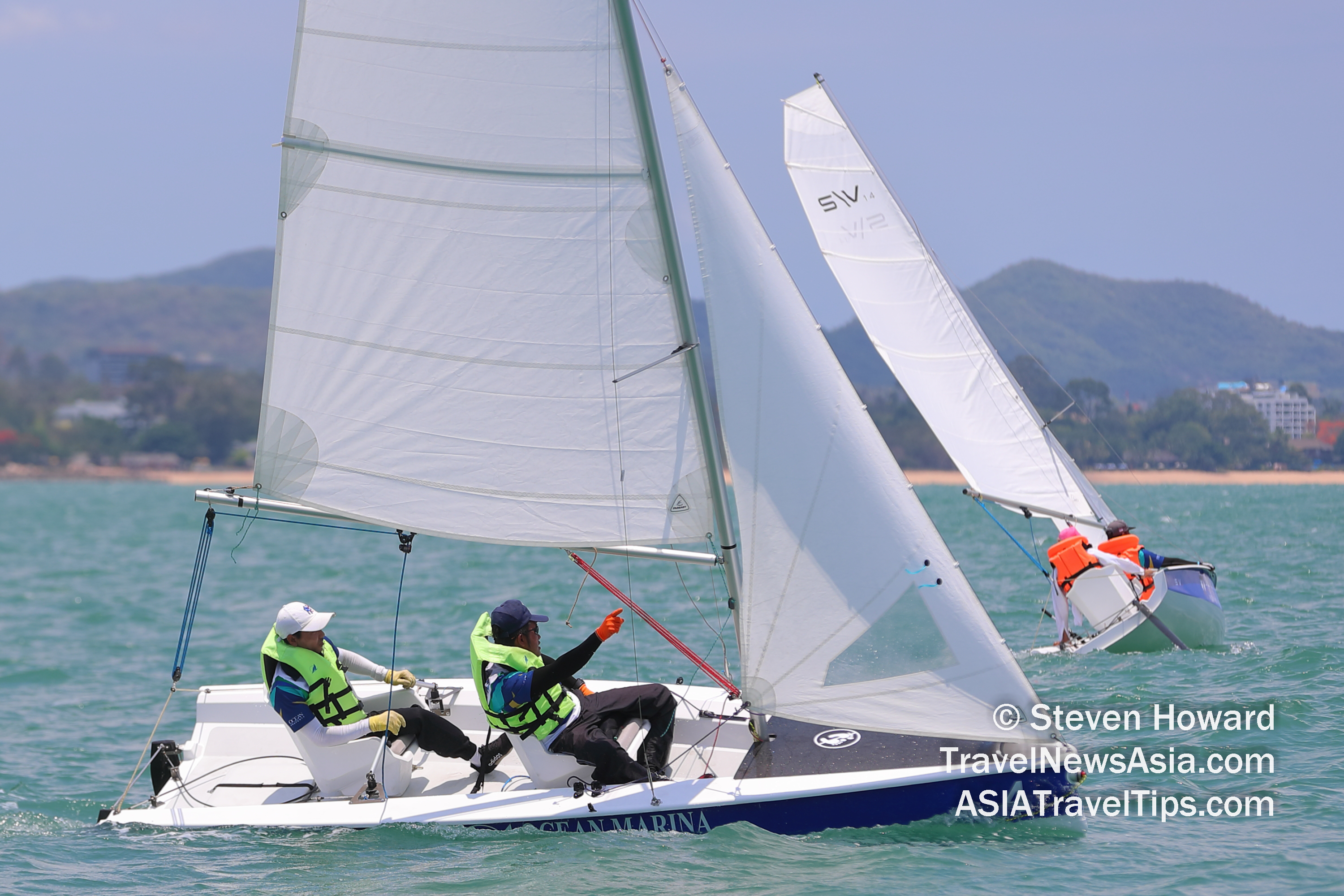 Two races wrapped up a fun and competitive four-day series for the Para Sailing class and inaugural Thailand S\V14 Para Sailing Championship at Top of the Gulf Regatta 2019 in Pattaya, Thailand. Picture by Steven Howard of TravelNewsAsia.com Click to enlarge.