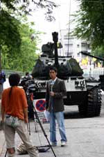 Media that were not already present in Bangkok were quick to fly in - Thailand Military Coup September 2006