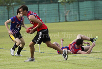 Aussie Rules Football (AFL) Pictures of Thailand Tigers in Action in Bangkok on 16 June 2012