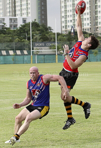 Aussie Rules Football (AFL) Pictures of Thailand Tigers in Action in Bangkok on 16 June 2012