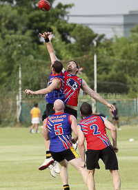 Aussie Rules Football (AFL) Pictures of Thailand Tigers in Action in Bangkok on 16 June 2012