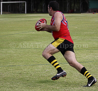 Aussie Rules Football (AFL) Pictures of Thailand Tigers in Action in Bangkok on 16 June 2012