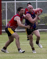 Aussie Rules Football (AFL) Pictures of Thailand Tigers in Action in Bangkok on 16 June 2012