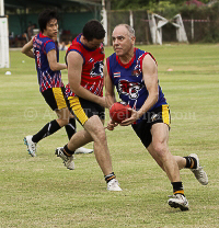 Aussie Rules Football (AFL) Pictures of Thailand Tigers in Action in Bangkok on 16 June 2012