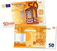 Pictures of the Euro Coins and Notes