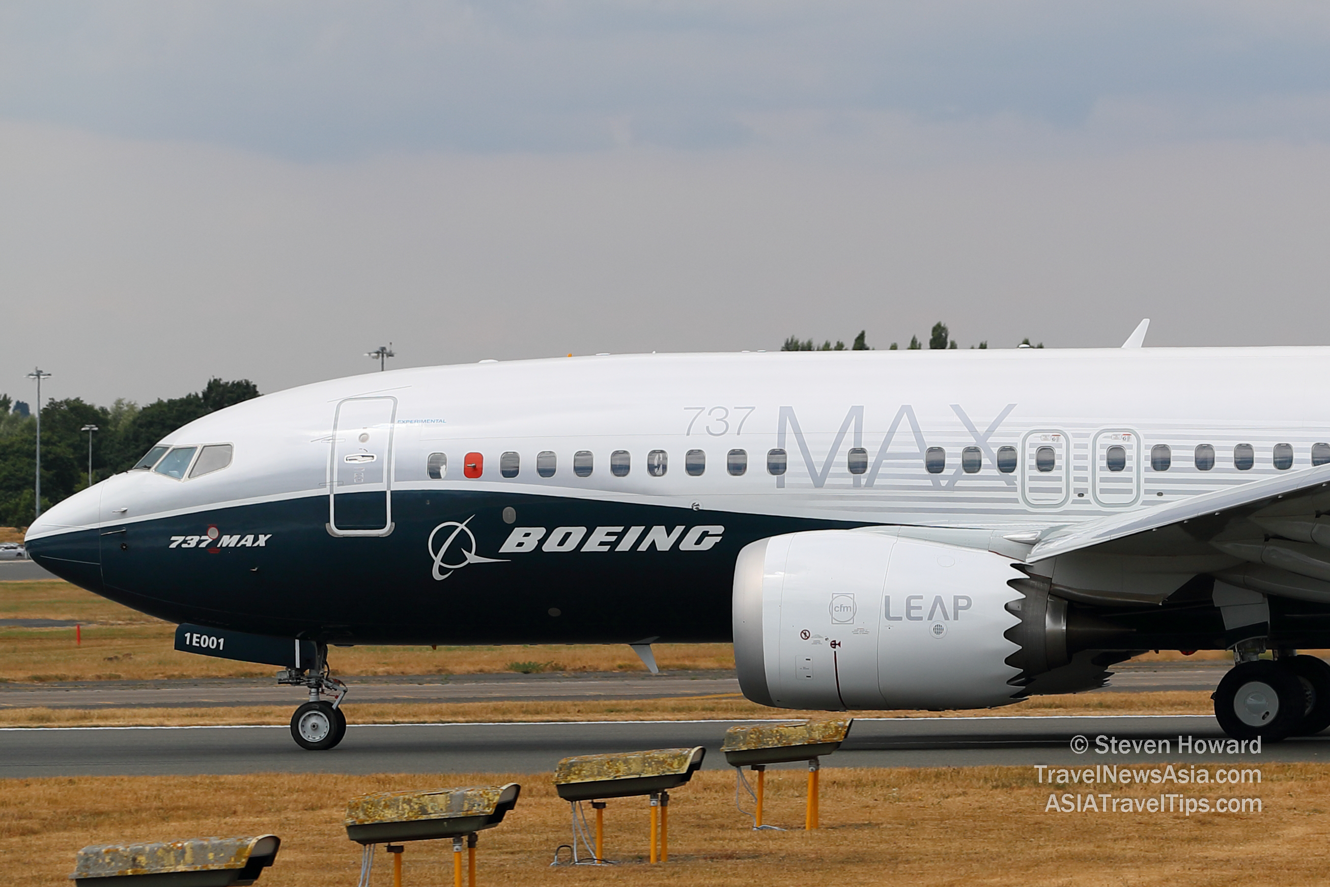 Boeing 737 MAX 7 reg: N720IS. Picture by Steven Howard of TravelNewsAsia.com Pictures from Farnborough International Airshow 2018