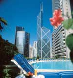 Swimming Pool at the Island Shangri-La, Hong Kong