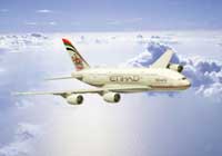 Etihad Airways' first A380 takes off on Maiden Test Flight