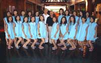 Semi Finalists of the Miss Hong Kong 2005 beauty pageant visit Phuket