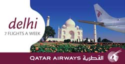 Qatar Airways offers Frequent Flyer Incentives on New Delhi route