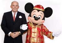 Bill Ernest with Mickey Mouse