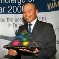 Erwin Rachim - Dubai Concierge of the Year 2006