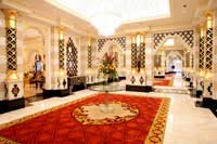 Lobby of the Majestical Qasr Al Sharq - Hilton's latest hotel in Saudi Arabia