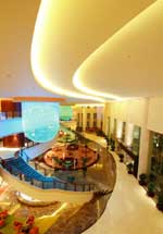 Lobby of the newly opened Hilton Hefei - click to enlarge