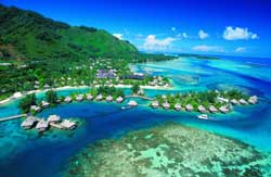 Aerial view of the stunning InterContinental Resort and Spa Moorea - click to enlarge (opens in a new window/tab)