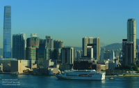 Star Cruises Sailing into Victoria Harbour Hong Kong