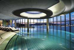 The stunning inifinity-edge swimming pool at the Crown Macau voted one of the best in the world. Click to enlarge (opens in a new tab/window)